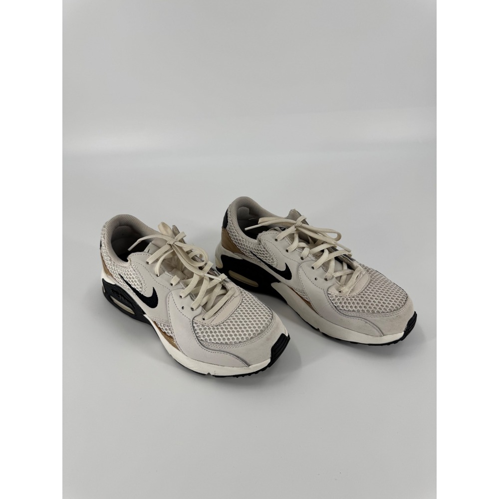 Nike Air Max Excee Women's Casual Sneakers White Gold Black Size 7.5 DZ2619 001